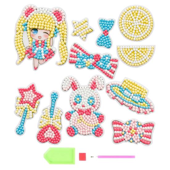 DIY Prinzessin Diamant Malerei Aufkleber pädagogische Stress Relief klare Muster Eltern-Kind-Diamant-Kunst