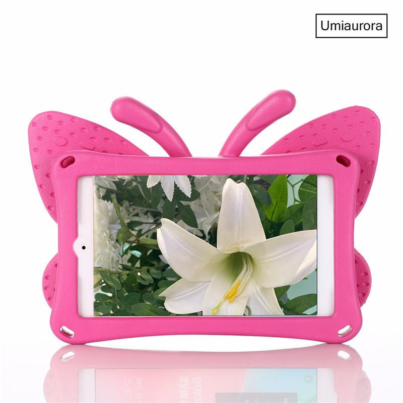 Custodia ammortizzante in EVA a forma di farfalla 3D per iPad 7a 8a 9a 10,2 pollici Mini 5 6 9,7 Air 2 3 4 10,9 Pro 11 Copertura per tablet per bambini