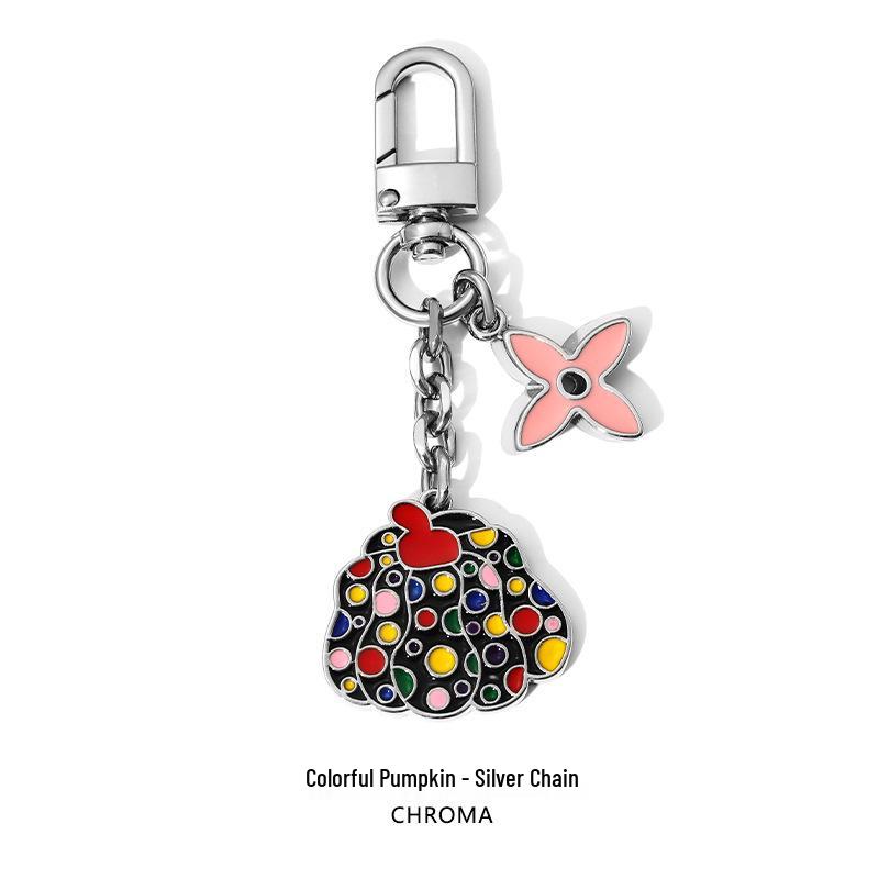 

Красочный брелок-подвеска в виде тыквы и четырехлистного клевера
