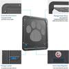 Pet Flap Door Dog Cat Magnetic Locking Sliding Screen Square Gate