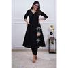 Beautiful Embroidery Office Wear Cotton Kurti Pant Set Indian Designer Kurta Set
