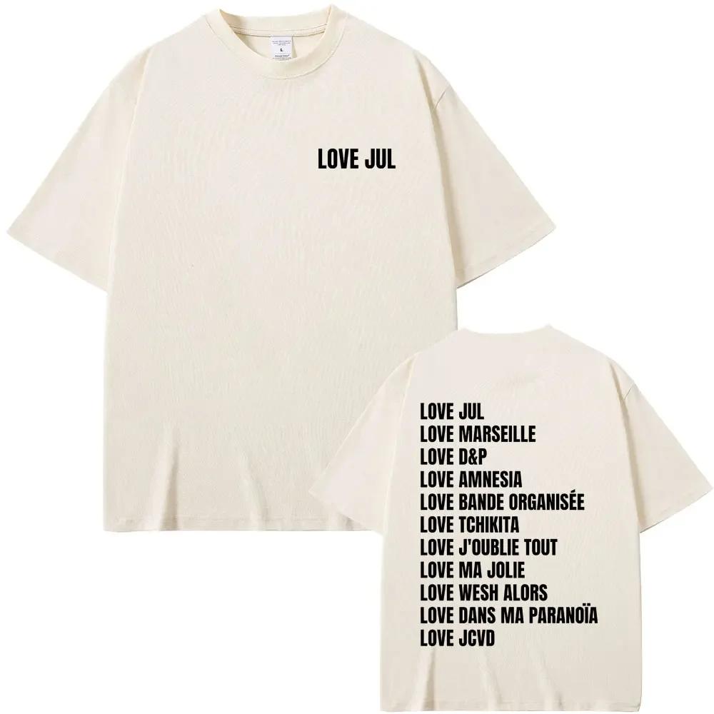 Love Jul 2025 Merch Tshirts Unisex Wounisex Fashion Rap Pop Music Short Sleeve Tshirt Unisexs Hip Hop Oversized T Streetwear Black
