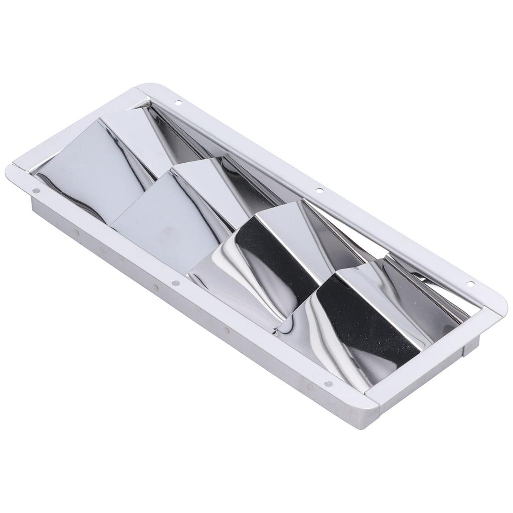 Marine Louver Vent Grille Square 4 Slots Grid Cover Boat Shutters Blind Stainless Steel