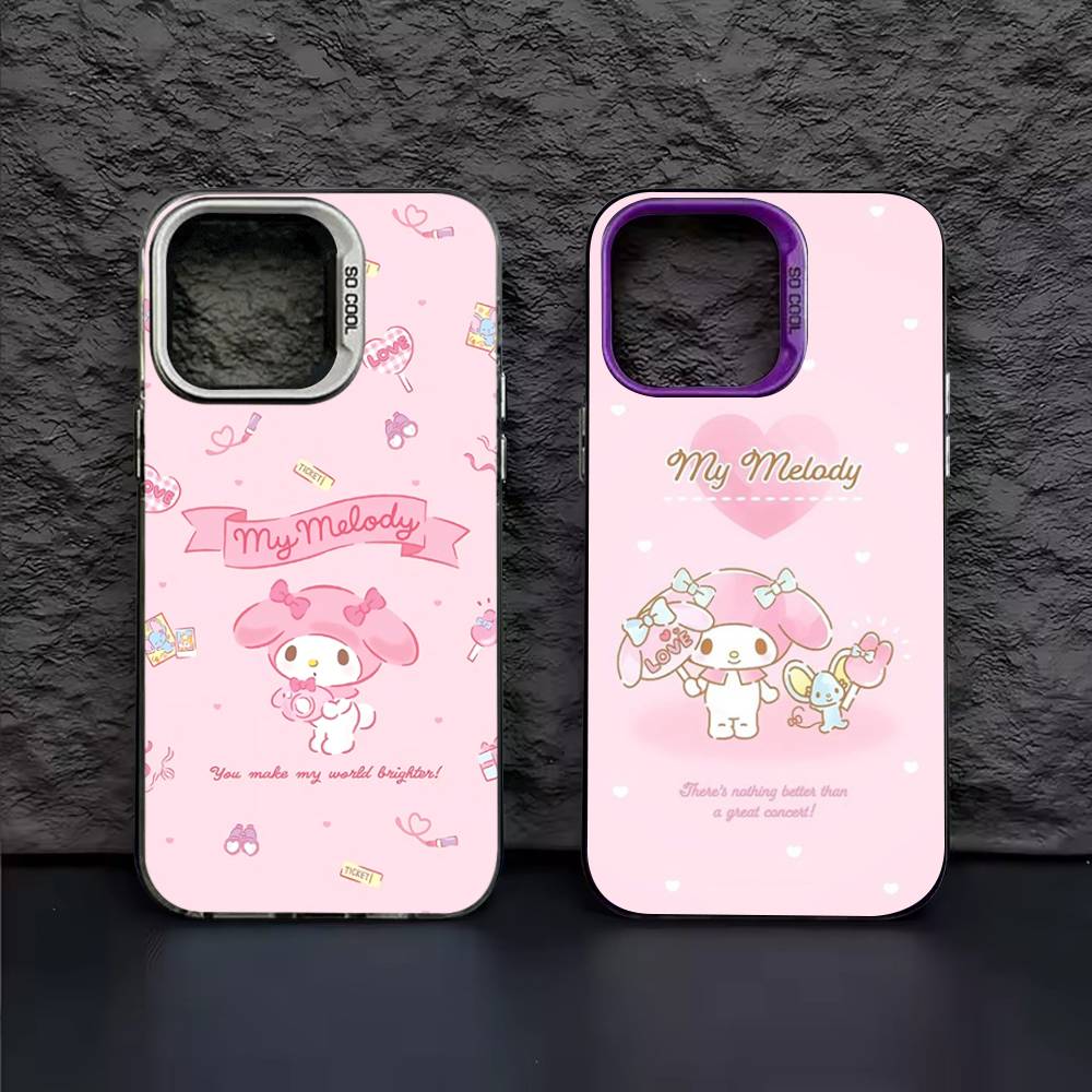 Cute M-My M-Melodys Phone Case For IPhone 17 16 15 14 13 Pro 12 11 Pro Max PLUS Color Back Cover