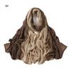 Newest Amazing Ombre Cotton Rayon Hijab Scarf Women Big Size Muslim Headscarf Wraps Shawls Femme Musulman Headband Islam Turbans