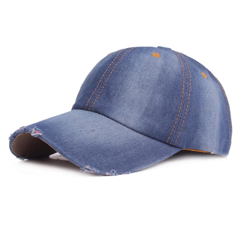 Denim Baseball Cap Women's Sun Hat Men's Hat Peaked Cap Sun Visor Hat