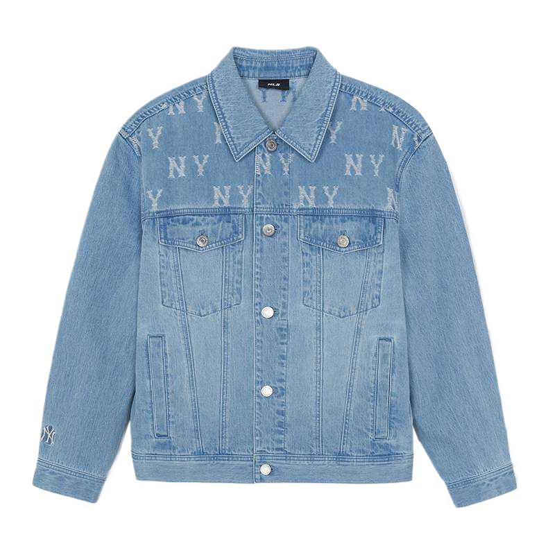 MLB MONOGRAM SS26 Denim Jacket Unisex 3ADKM0261-50BLL L