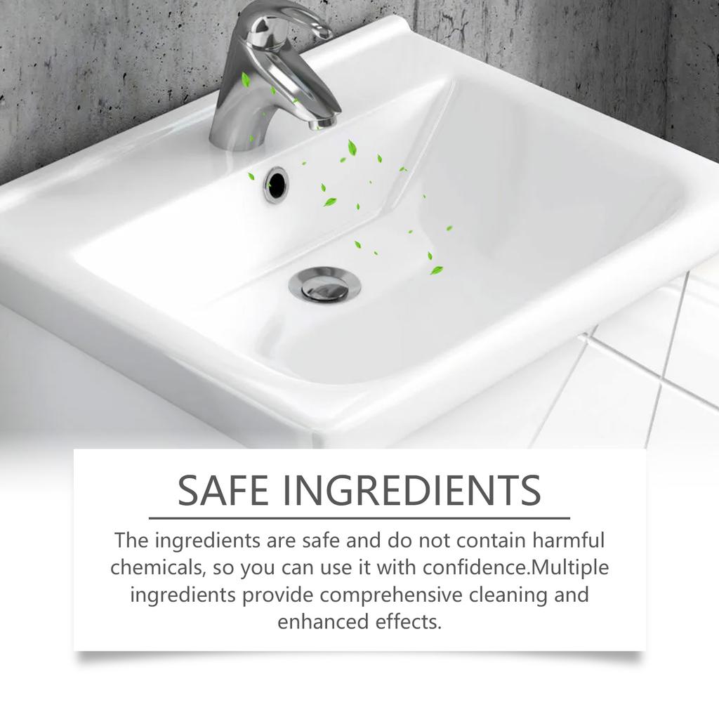 Bubble Bombs Pipe Unblocking Cleaning Powder Effective Drain Cleaner for Kitchen Bathroom Pipes Removes Blockages and Residue Fast Acting Formula
