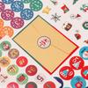 10 Sheets Set Waterproof Adhesive Christmas Countdown Calendar Stickers  Christmas Party Decor