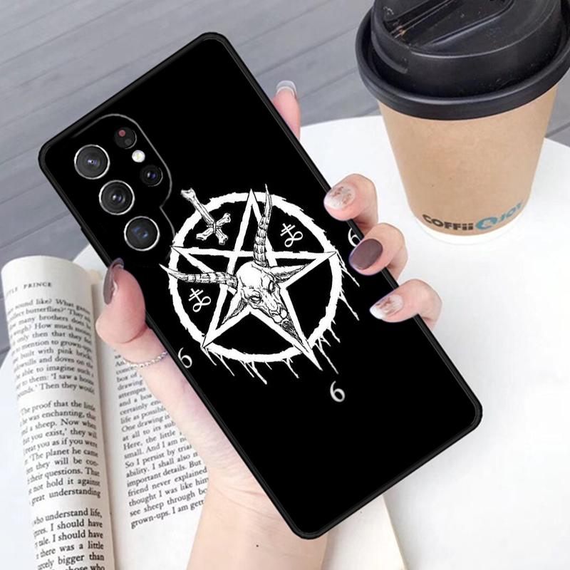 Devil Satan Phone Case Cover For Samsung Galaxy S24 S25 Ultra S21 S22 Ultra S10E Note 10 Plus Note 20 FE S23