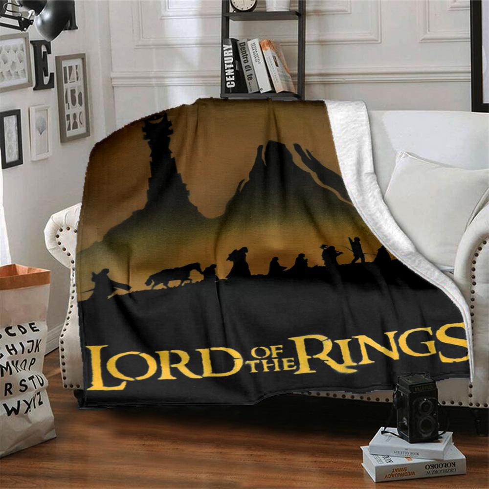Lord Rings Blanket Comfortable Great for Livingroom Chair Seaside Four Seasons Universal Modern Best Holiday Gift for Friends Family