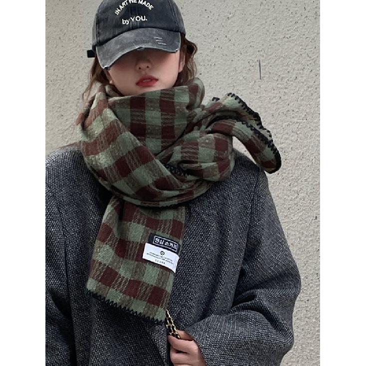 Schal Winter Neue Kollektion Herbst/Winter Atmosphäre Plaid Fransen Für Paare, Warm Und Student High-End-Stil Schal