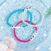 7PCS Colorful WWJD Bracelets Teen Girl Summer Beaded Bracelets Religious Stretch Bracelets What Would Jesus Do Bracelets