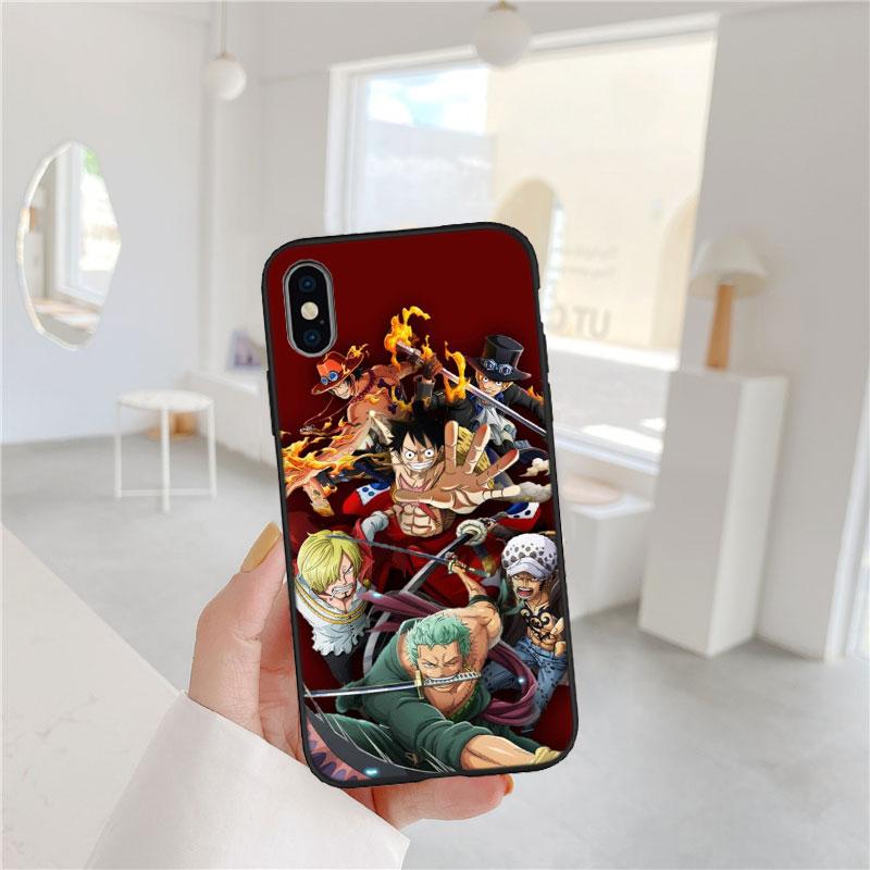 Anime One Piece Soft Shell Phone Case for Samsung Galaxy S20 S21 S22 Ultra FE + Plus A21S A22 A24 A25 A26 A30 A30S A31