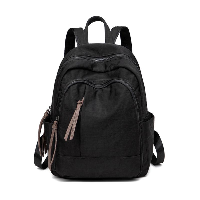 2026 Summer Street Style Oxford Backpack Women's Fashion Tassel Anti-theft Bag