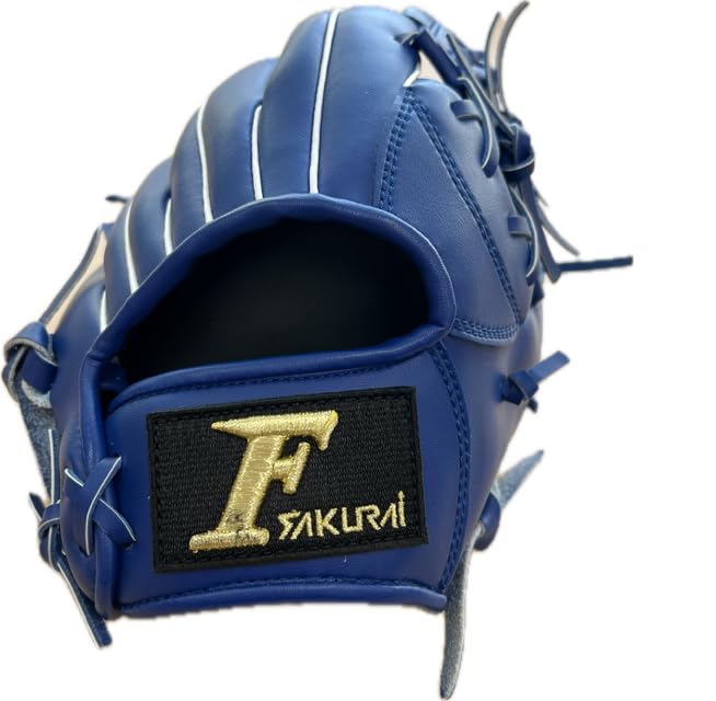 Falcon Youth Soft Baseball Glove LH Royal Size L (Right-Handed Throw) FG-4022 Blue,