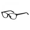 Marc Jacobs Eyeglasses Rectangle Full Rim  Black Frame And Clear Demo Lenses    