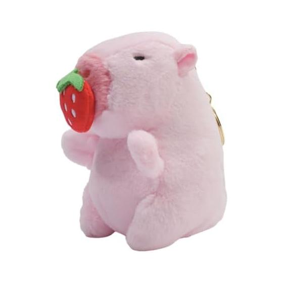 

Clearstone Capybara Plush Keychain Chabimaru Strawberry 13cm Pink