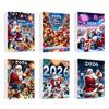 Christmas Tree Decorations Hanging Ornaments 2026 Cat Advent Calendar, 24 Days Countdown Calendar with Festive Home Decor Santa Hat Kitten 2D Acrylic