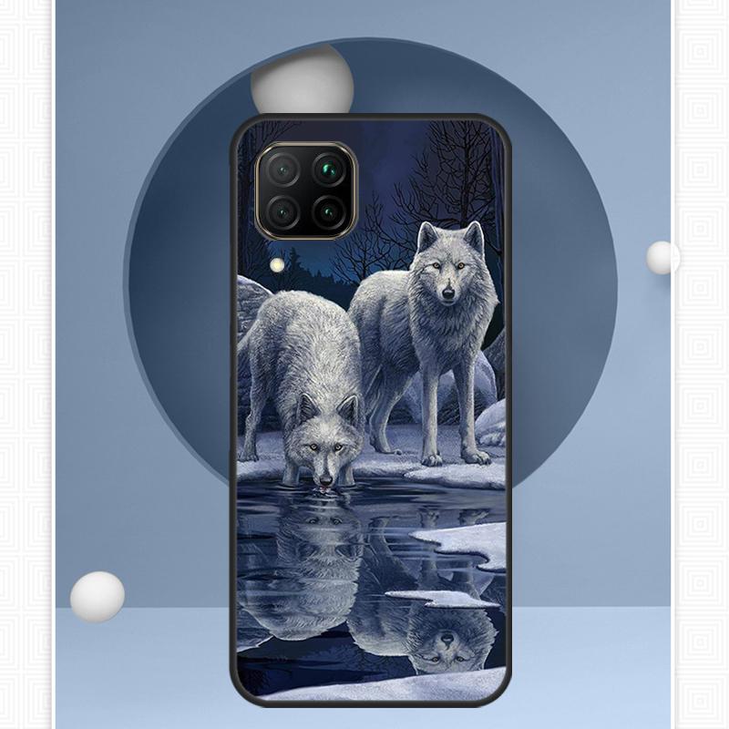 Wolf Art For Huawei Nova Y72 Y90 Y61 Y91 Y60 Y70 12s 12i 11i 8i 9 10 SE P20 P40 Lite P60 P30 Pro Case