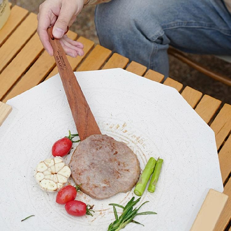 Durability Wood Spatula Comfortable Grip Spatula Portables Safe Spatula for Outdoor Grilling and Home Cooking