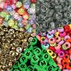 Acrylic Luminous Letter Beads, Multi-Style, 100 Pcs/bag for DIY Bracelets
