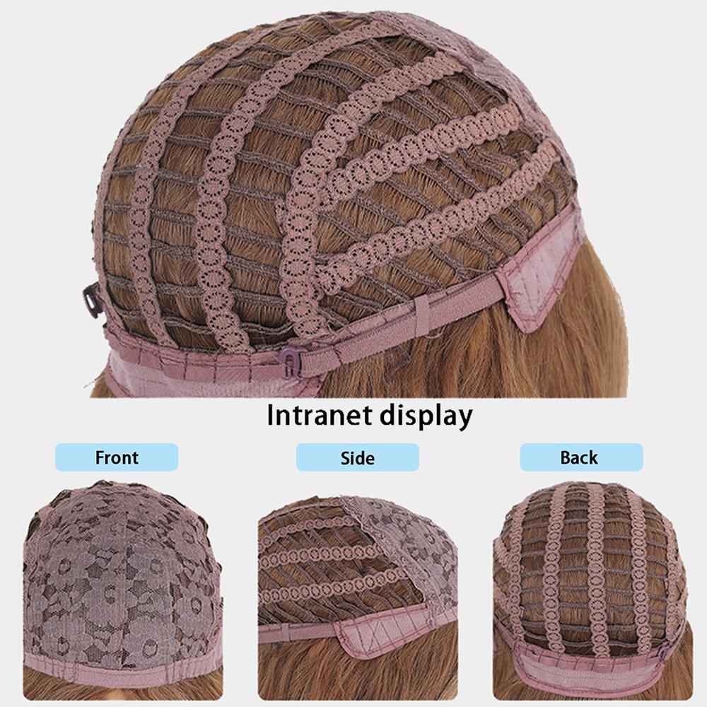 Long Wavy Synthetic Wigs Fluffy Mid Part Women Natural Heat Resistant Fiber Hair Wigs