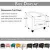 Velvet Tub Chair Slipcover Pub Club Sofa Fitted Single Armchair Covers Accent Chair Protector Stretch Barrel Chair Slipcovers