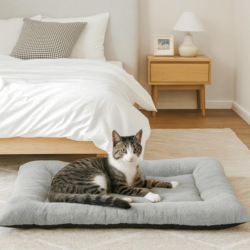 Warm Pet Plush Pad Surrounding Style Cat Cage Mattress Pet Floor Pad Dog Bed Mat  Pet Rest