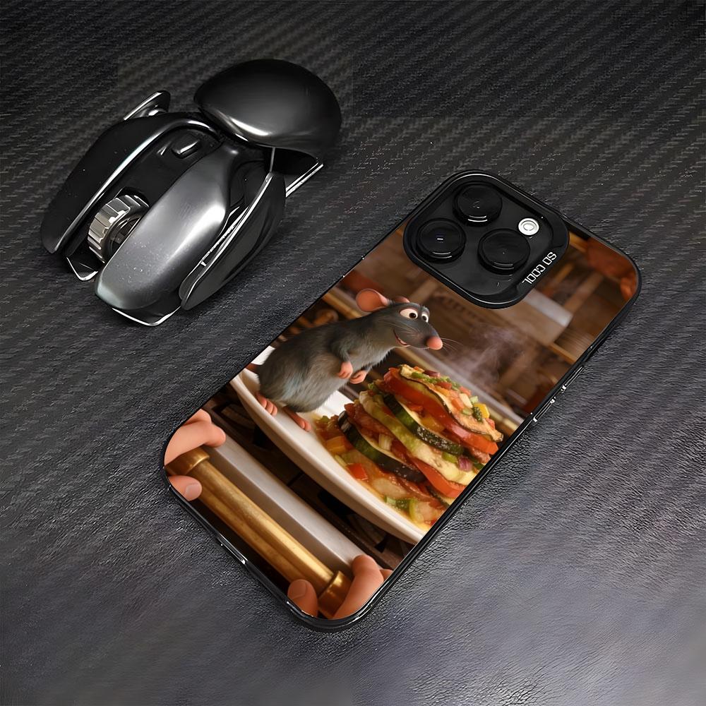 

R-Remy R-Ratatouille Phone Case For IPhone17 Air 16 15 14 Plus 13 12 11 Pro 7 8 XS Max XR Silver Black Bumper Case iPhone17ProMax