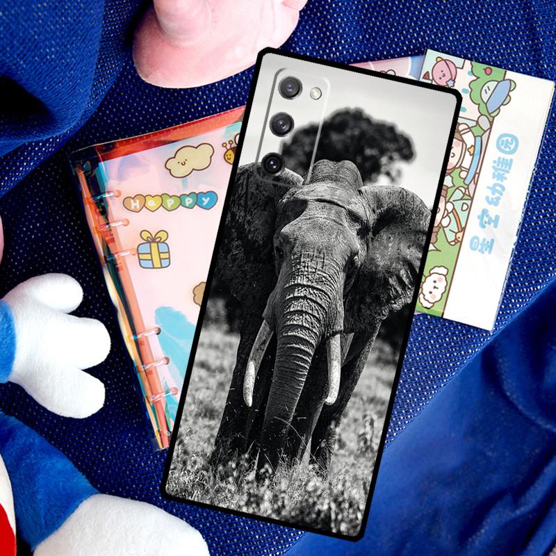 Wild Elephant Head Case For Samsung Galaxy S26 Ultra S25 S24 S23 S22 S21 S10 Plus S20 FE S25 Ultra Cover Funda