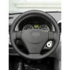 Schwarze Auto-Lenkradabdeckung Lederverkleidung für Hyundai Accent 2006 2007 2008 2009 2010 2011 Getz 2005 Für Kia Rio 5 2006-2009