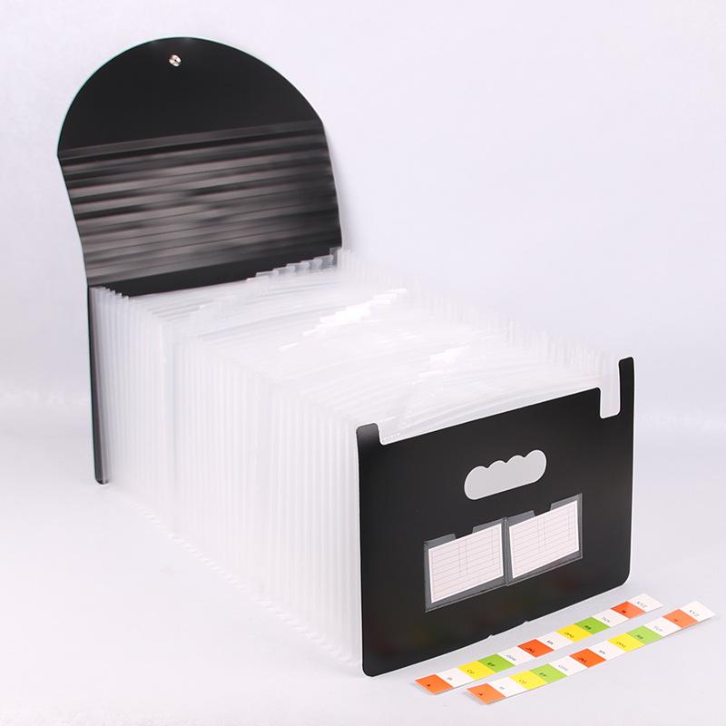 25-Pocket A4 Accordion File Bag - Rainbow Large Capacity Multi-Layer Office Folder Organizer