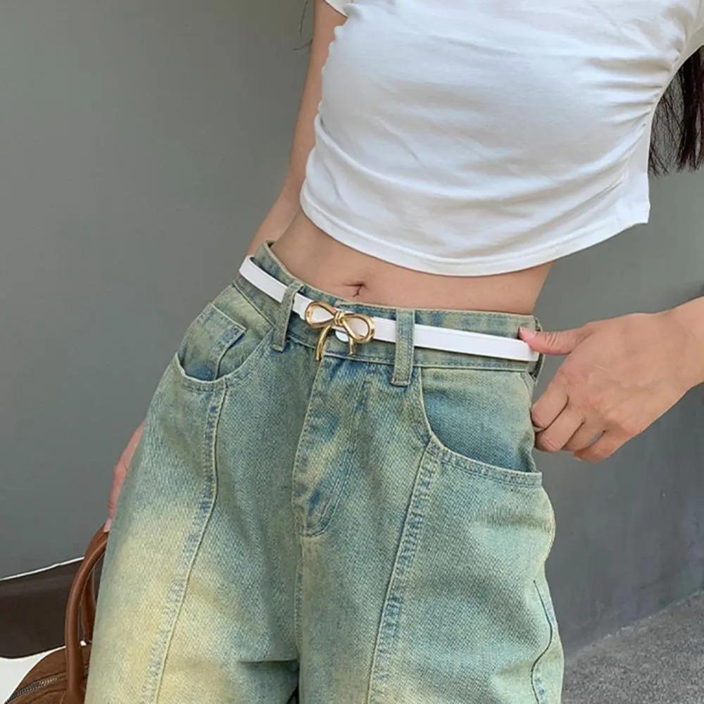 All-match Waist Belt PU Leather Trouser Belt  For Lady Dress Coat Sweater Decorative