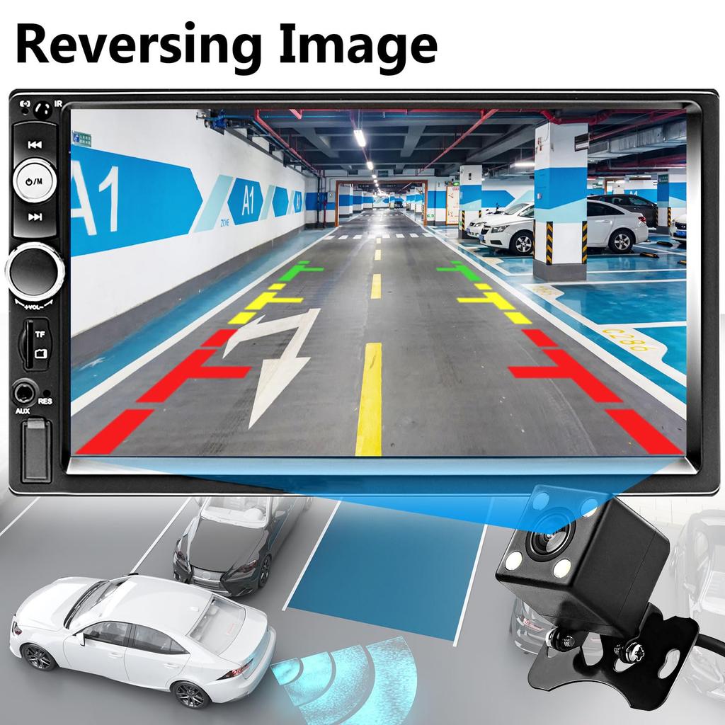 2 Din Car Stereo Bluetooth Car Stereo 7 Inch Touch Screen Car MP5 Player,
