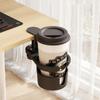 360° Rotating Desk Cup Holder Clamp Anti-Spill Clip On Table Cup Holder Rotatable Water Bottle Stand Drink Coffee Mug Storage