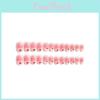Jelly Double-sided False Nail Stickers In 20pcs Pre-glued Short Design