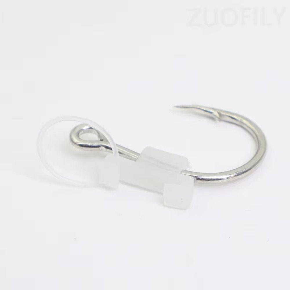 10Pcs Perforated Design Luminous Live Shrimp Fishing Hooks Sea Bass Carbon Steel Hook  Grouper