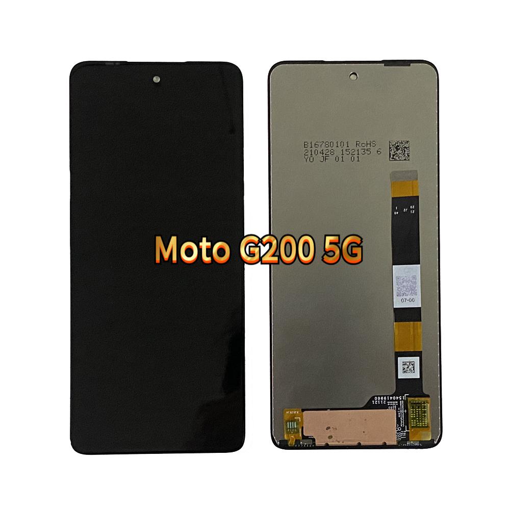 LCD Screen and Digitizer Full Assembly For Moto G200 5G