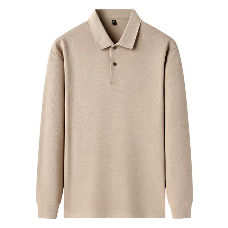 Men's 100% Long-Staple Cotton Long-Sleeve Polo Shirt