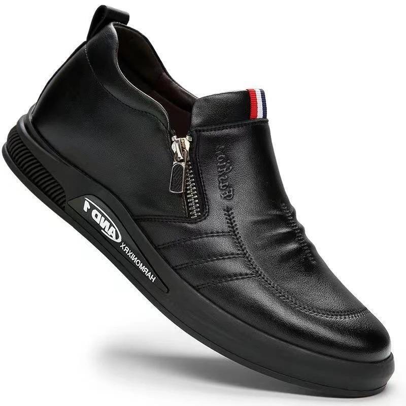 2024 Autumn New male Leather Shoes Fashiona versatile business shoe Comfortable formal flat Casual Men leather footwear Zapatos