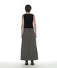 Partimento Woman Inverted Drawstring Maxi Skirt_Charcoal