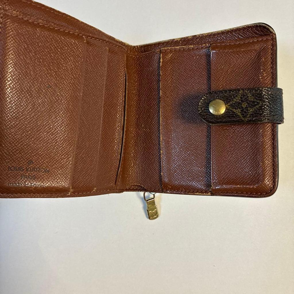 Used Louis Vuitton Compact Zip Monogram Bifold Wallet