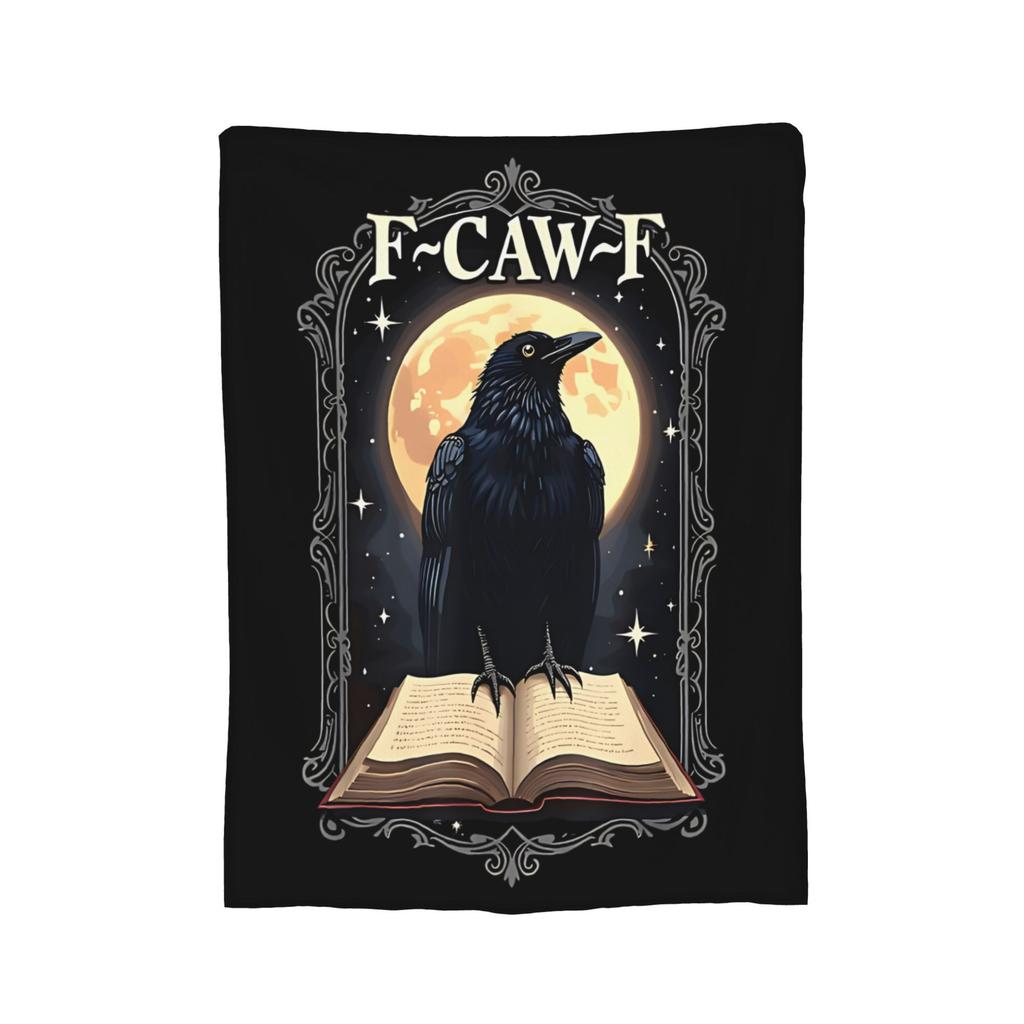 F-Caw-F Lustige Meme Flauschige Decken Humor Huhn Hahn Mode Überwurfdecke für Bett Sofa Couch 200x150cm Teppichstück,