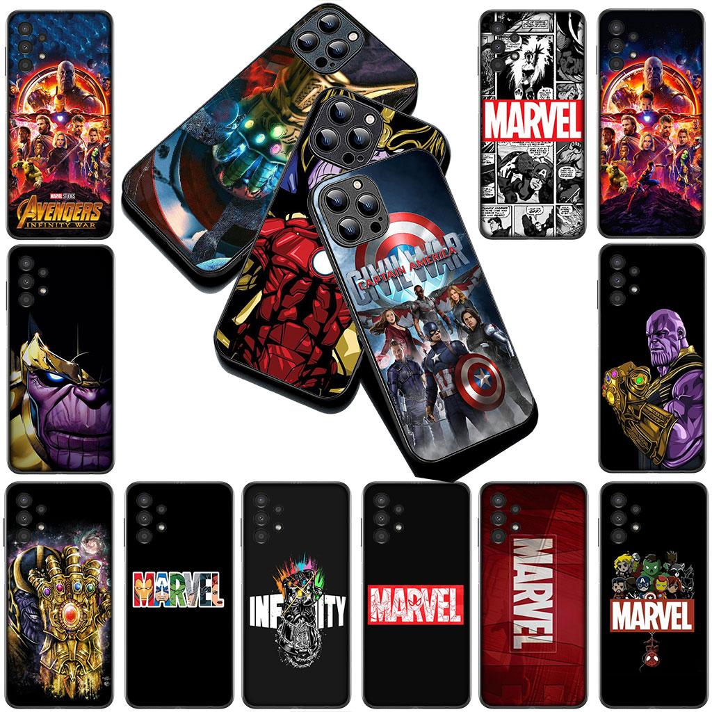 Phone Cover for Xiaomi Redmi Note 14 13 Pro Plus ProPlus 14C A4 13C Pro+ 5G Case Avengers Marvel Thanos Captain Iron Spider Man