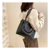Damen Faux-Leder Eimer Tasche Neu Retro Minimalistisch Große Kapazität Reißverschluss Schulter Handtasche