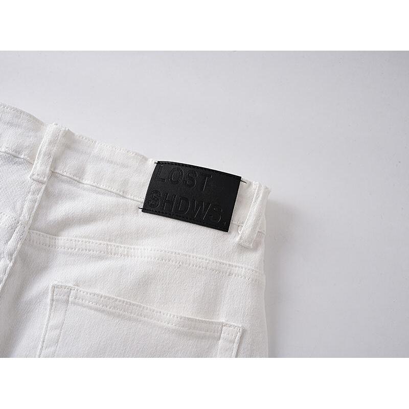 LOSTSHDWS Men's and Women's Spring and Autumn Flared Elastic Jeans Couple Jeans