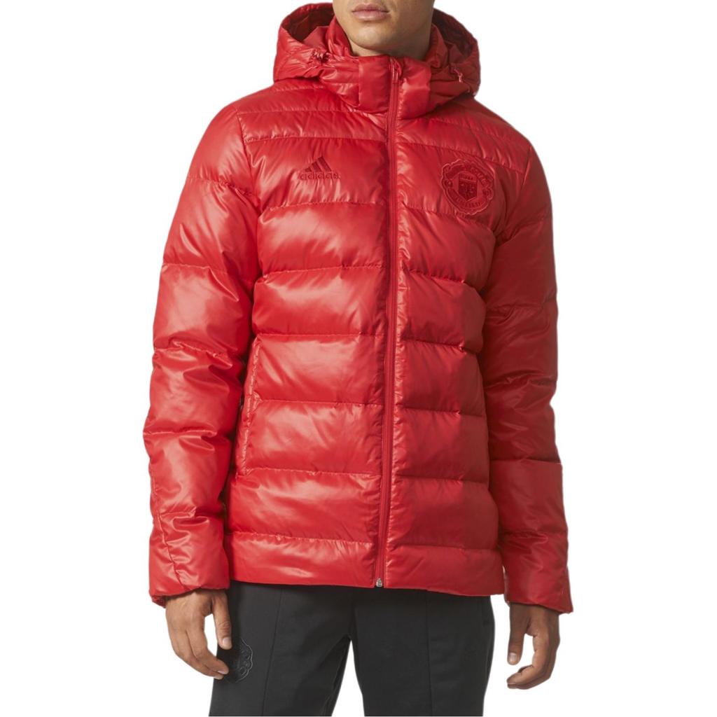 Adidas MUFC Down Jacket Men's Red BR8847