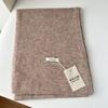 Sciarpa minimalista 100% lana pura da donna autunno inverno versatile tinta unita sottile scialle regalo avanzato per coppia sciarpa calda