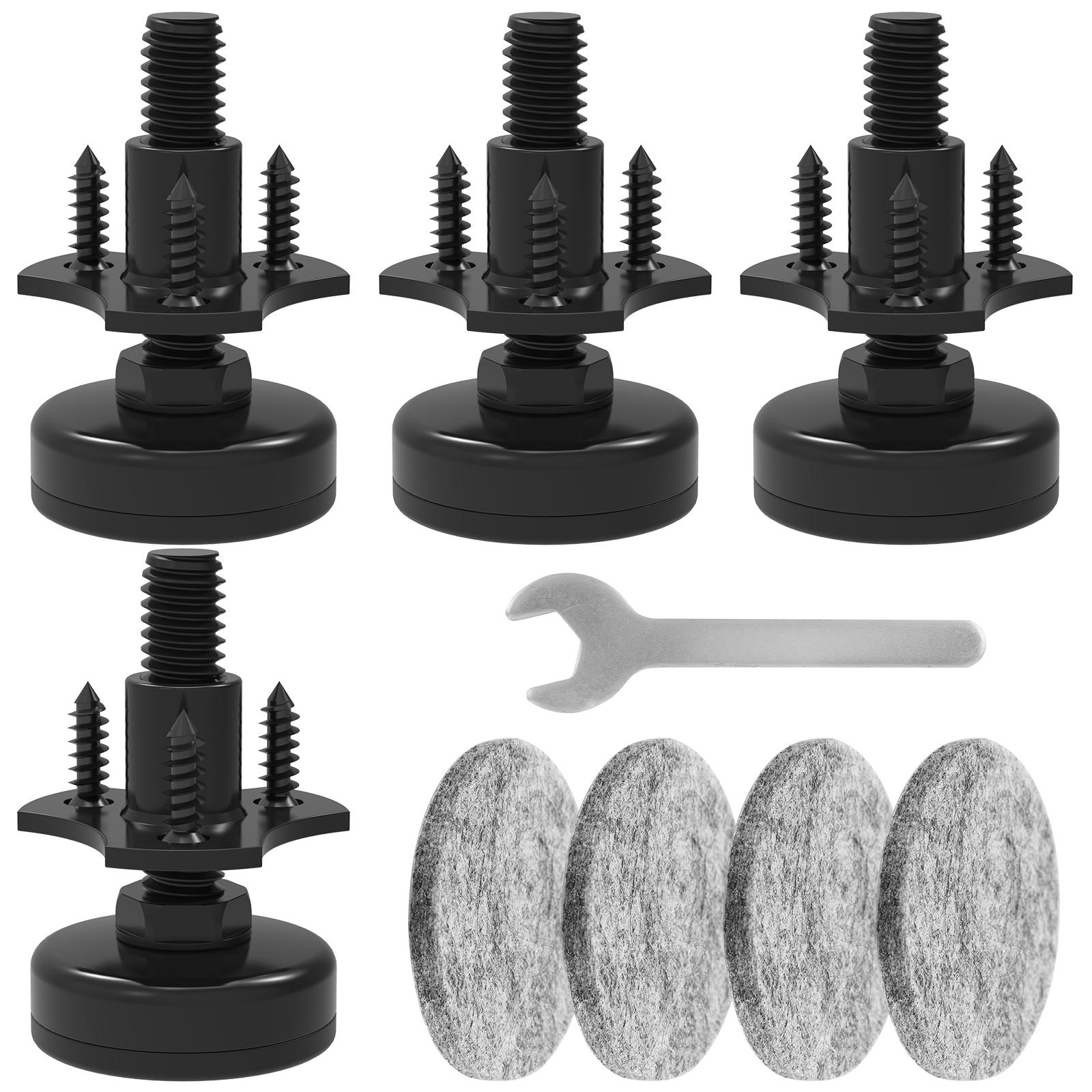 

8/4PCS Furniture Leg Leveling Feet Table Chair Leg Levelers Adjustable Height Can Withstand 1320 Lbs for Cabinets Sofa Desks